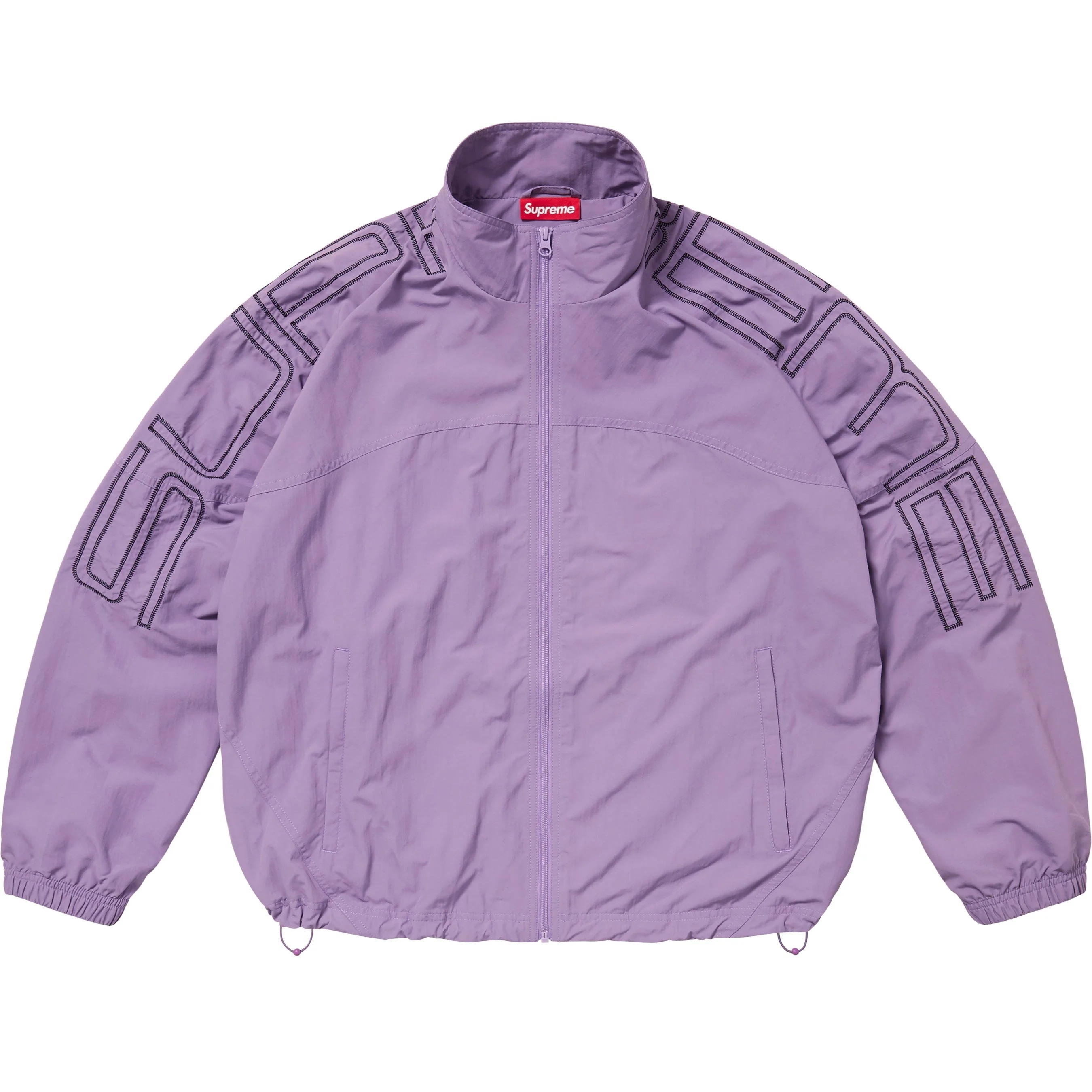 Spellout Embroidered Track Jacket view 5